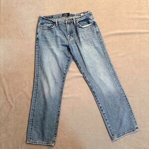 Lucky Brand Jeans Men's 34x30 Blue 221 Original Straight Denim Distressed
